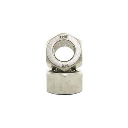 Hex Nut, 1-8, 316 Stainless Steel, Not Graded, 63/64 In Ht, 25 PK